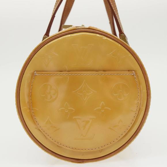 LOUIS VUITTON Monogram Vernis Bedford Hand Bag Beige M91006 LV Auth 99860 - Picture 4 of 16